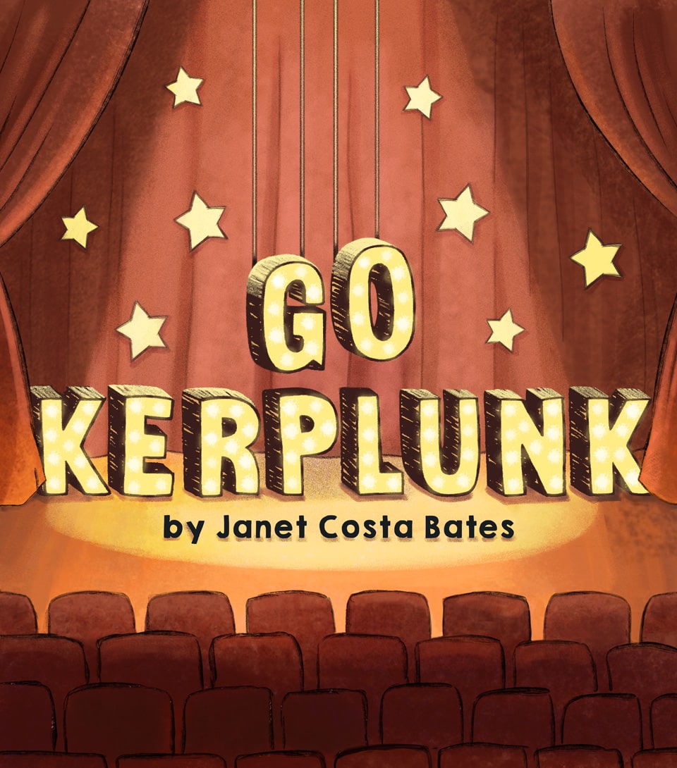 E-book cover for Go Kerplunk by Janet Costa Bates.