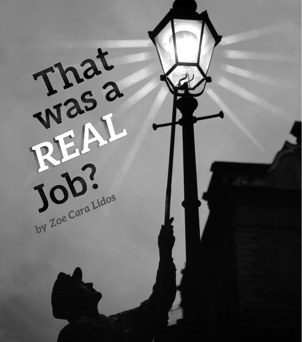 E-book cover for That was a Real Job? by Zoe Cara Lidos.