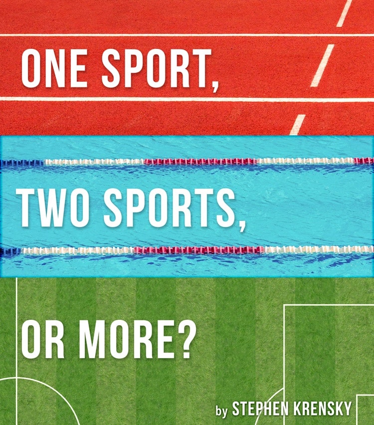 E-book cover for One Sport, Two Sports or More by Stephen Krensky.