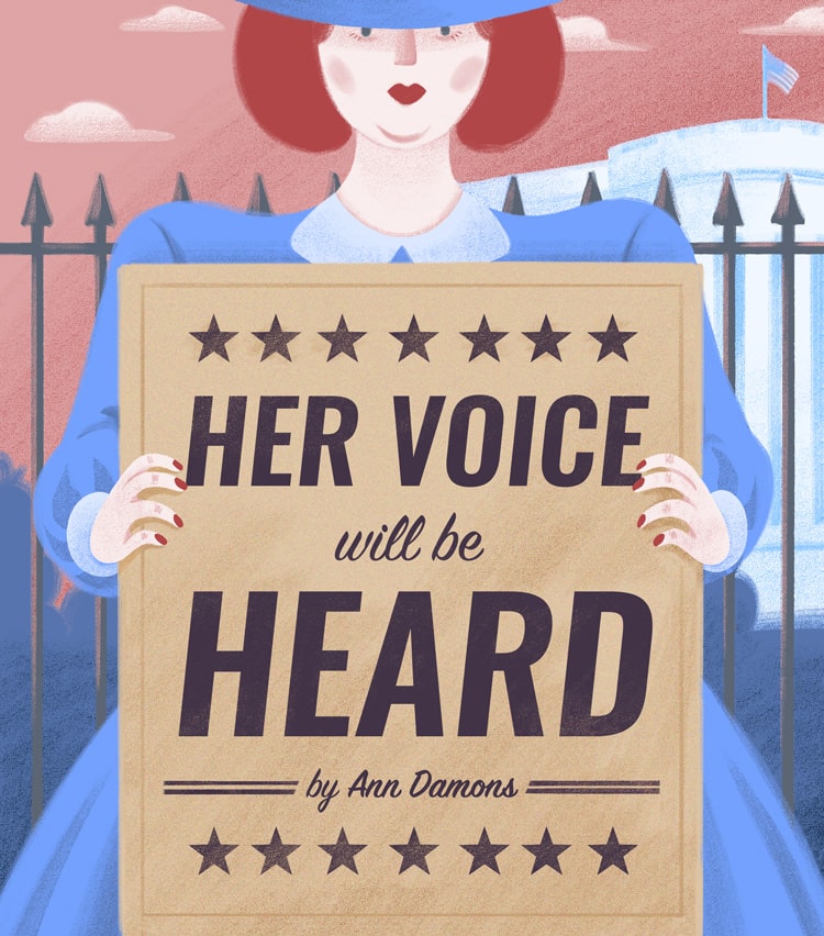 E-book cover for Her Voice will be Heard by Ann Damons.