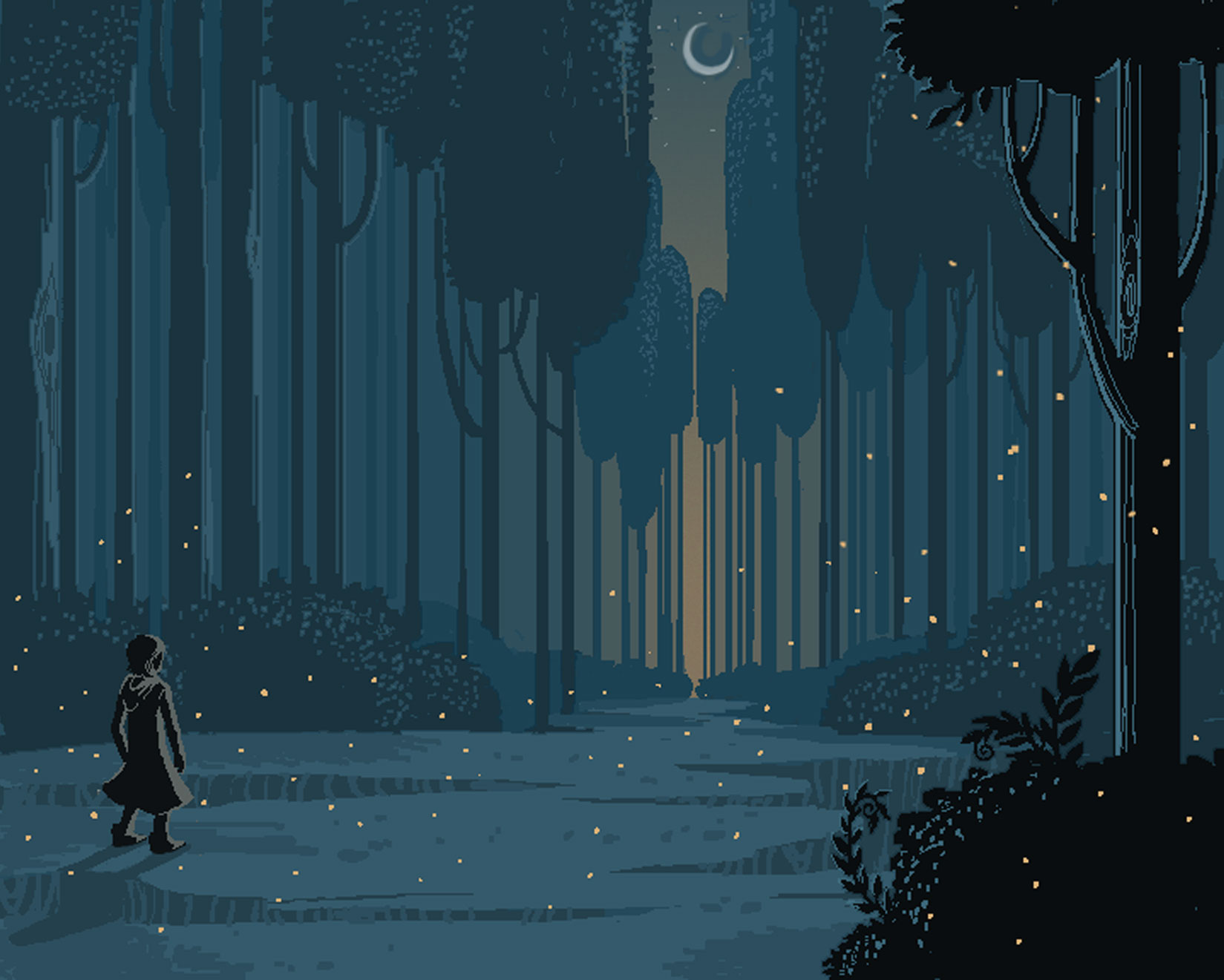 The player decides to leave everything behind and venture into the forest alone.