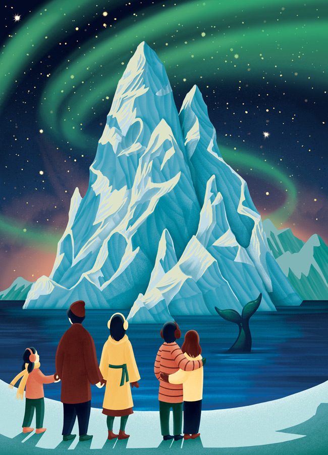 Travel poster for Greenland.